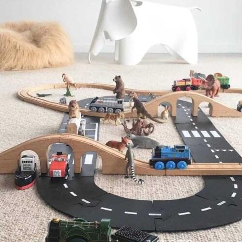 Kids Beach Bath Toys Educational Traffic Roadway Set DIY Universal Accessories Game Scene Baby Water Toy for Children Boys Girls