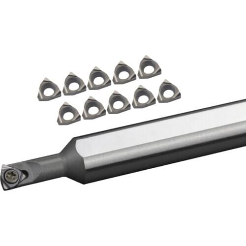 HSS Large handle small head turning tool bar H06K-STUBR06/H1005K-SWUBR06/ H10K-SCLCR06-16 Carbide Inserts TBGT/WBMT/CCMT