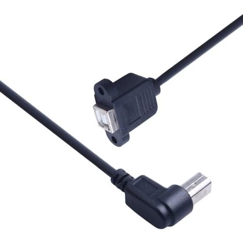 USB B Male to Female Printing Cable for Printer Scanner Extension Cord Panel Mount Extend Cable
