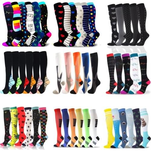 Compression Stockings Socks Men Women Sports Socks 30 Mmhg Golf Tube Football Socks Outdoor Nursing Hiking Running Fitness Socks