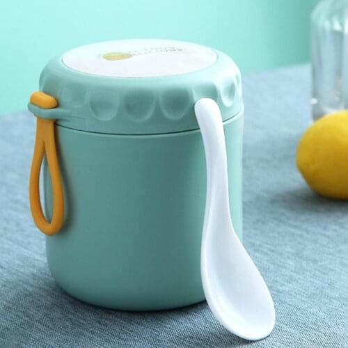 400ML Creative Japanese-style Kids Food Flasks Vibrant Color Fine Workmanship Student Lunch Food Jar Soup Cup for Kindergarten