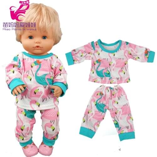 Doll clothes Nenuco pink pajama set Ropa y su Hermanita 17 inch baby doll sister clothing