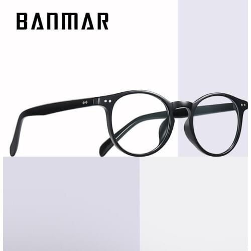 BANMAR TR90 Computer Glasses for Men Women Anti Blue Light Glasses Blue Light Blocking Glasses kacamata anti radiasi Round