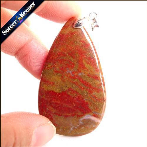 Collares New Pendant Necklace Natural Crystal Stone Bloodstone Beads Agates Necklace & Pendants Fashion Bijoux Women YS541