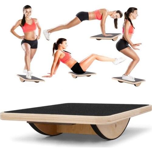 Professional Wooden Balance Board Balancing Board For Under Desk Yoga Exercise Beautiful Buttocks Trainer Adult Balance Board