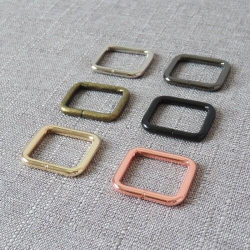 50pcs wholesale 25mm metal hardware belt square buckle bag handbag backpack straps clasp dog leash rope garment DIY accessory
