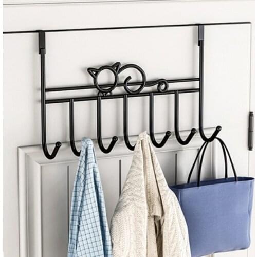 Over the Door Hook Bathroom Hanger Coat Clothes Hat Bag Towel Hanger Hanging Rack for Home Kitchen Storage