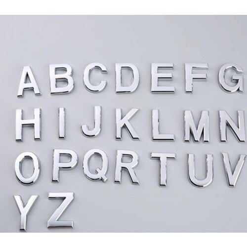 5cm Plated Door Plaque Address English Letter Alphabet Plate Sign for Home Address Plate Sign