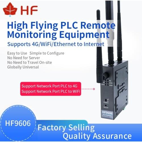Industrial Computer Accessorie Official HF9606 PLC Remote Monitoring Equipment 4G/3G/GPRS 4 Ports RJ45 Linux System Industrial