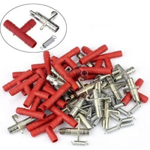 DHL 500set Automatic Nipple Water Feeder+T Tubing + Spring Waterer Drinker Poultry Rabbits Nouse Feeder Drinker