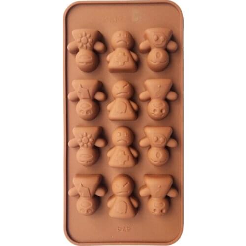 Free shipping 15 Stone chocolate mold cooking tools Silicone Mould baking Fondant Sugar Craft DIY Cake candy