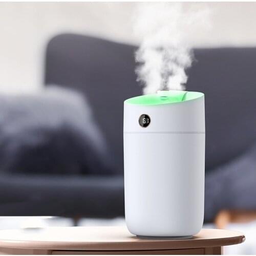 3L Large Air Humidifier USB Ultrasonic Humidificador for Home Office Bedroom Double-spray Cool Mist Maker Smart Room Humidifier