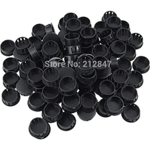 3/4" Black Locking Hole Plugs 100 Pieces w 7/8" Head