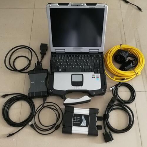 Mb star c6 and for bmw icom next 2in1 vci doip diagnostic tool hdd 1tb software with laptop cf30 ready to work