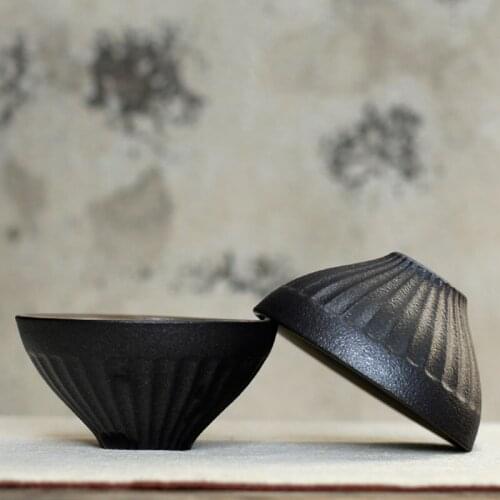 Purple clay Lotus Tea Cup Zen Coarse Potery tea cup zisha porcelain cup of tea kungfu cups lotus decoration