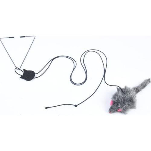 Cat Toy Self-excited Hanging Door Retractable Cat Scratch Rope Mouse Cat Stick Pet Cat Supplies Home Play Funny Interactiv Toys