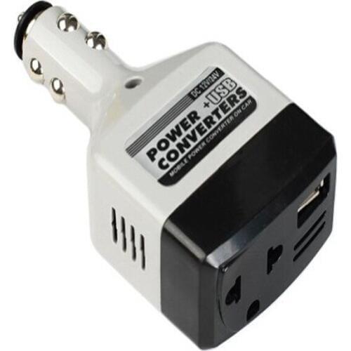 1Pc DC 12V to AC 220V Auto Car Power Converter Inverter Adapter Charger With USB Charge Newest