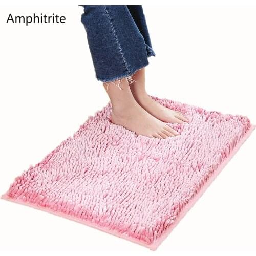 Bath Mat Not Sliding Bathroom Mat Bain Chenille Carpet In The Comfortable Bathroom Pillow Size Bathroom Washroom Floor Mats