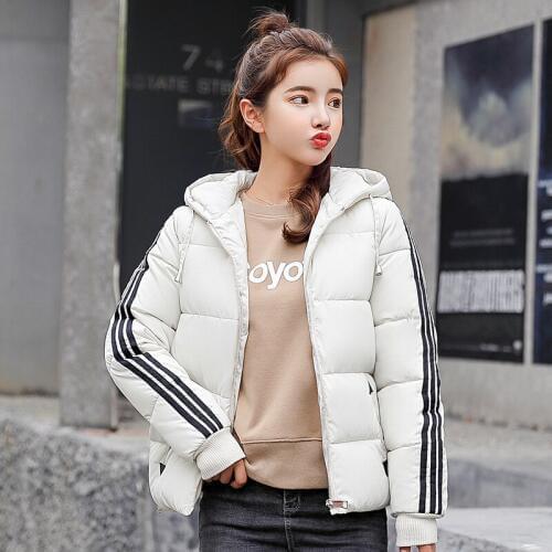 2018 Polyester Long Zipper High Waist Full Bow Special Offer New Clothes Woman Winter Small Jacket Cotton Fund Loose Coat