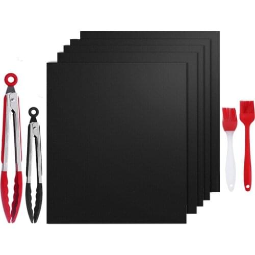 BBQ Outside Use Reusable Non Stick Grill Mat Pad Baking Sheet Meshes Portable Outdoor Picnic Cooking Barbecue Tool