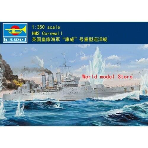 Trumpeter 05353 1/350 HMS Cornwall Heavy Cruiser Plastic Assembly Ship Model
