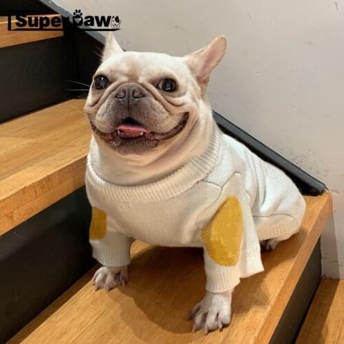 Fashion Pet Dog Sweater Clothes Winter Warm Hoodie Jacket Coat for Small Medium Dogs French Bulldog Pug Pomeranian Corgi AQC38