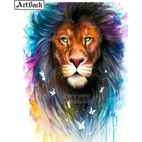 New Arrival 5D Diamond Painting Lion Tiger Color Picture Full Square Drill Rhinestone 3d Diamond Embroidery Mosaic Art