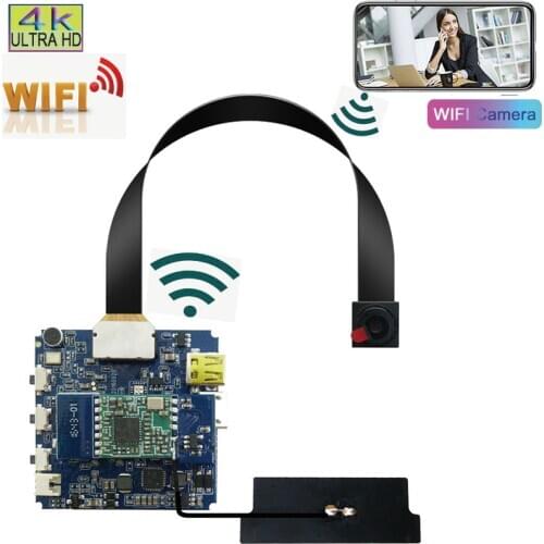 New Ultra HD 4K DIY Camera Module Mini Wireless WiFi IP Hot Link Remote Surveillance Camera Recorder Connected Camera Home WiFi