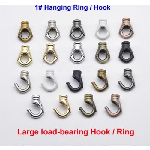 10pcs/lot Metal Hanging opening hook closed ring big load-bearing DIY lighting fittings for crystal chandelier lamp canopy