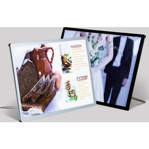 A4 fast food menu display stand led illuminated sign holder crystal backlit