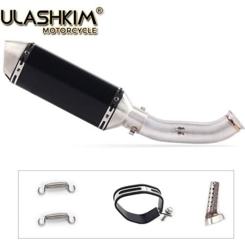 Motorcycle Full Exhaust Muffler System Middle Pipe Slip On Escape For DUKE 390 250 DUKE 125 RC 390 125 RC390 2016 2017 2018
