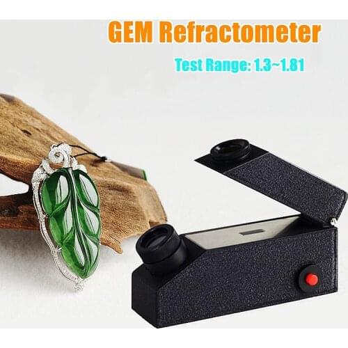 RGM-600I Gemological Refractometer Illumination Measure Refractive Index of Gemstone Or Ore Built-in LED Light Source