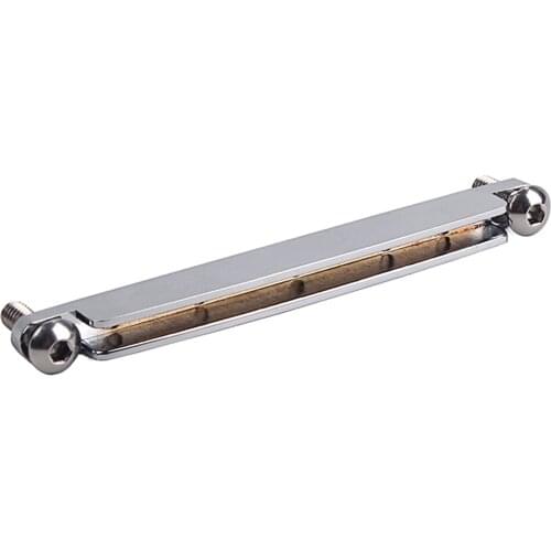 Adjustable Bridge Saddle With Slotted Nut Metal Alloy For Acoustic Guitar