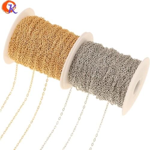 Cordial Design 5M/Lot Jewelry Accessories/DIY Making/Oval Chains/Bracelet Findings/Genuine Gold Plating/Hand Made/Necklace Chain