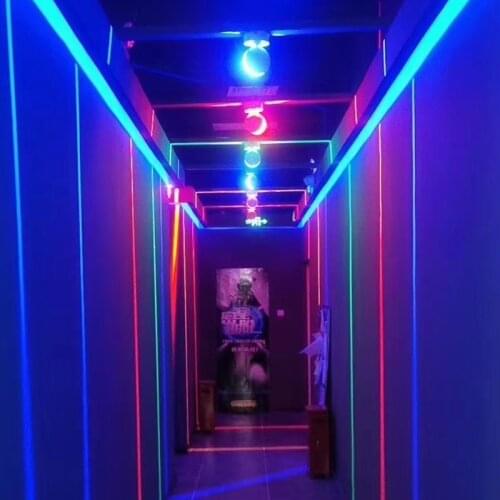 Modern Creative Round Wall Lamp RGB LED Window Sill Lighting With Remote Villa Door Hotel Bar KTV Corridor 360 Degree Wall Light