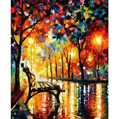 Modern art landscape she left palette knife oil painting High quality Hand painted home decor