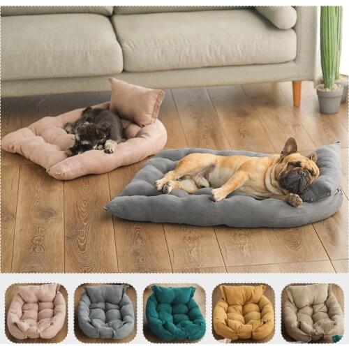 Super Soft Sofa Dog Beds Winter Warm Pet Cotton Kennel Mat Washable Puppy Baskets Pad Cushion For Small Medium and Large Dog