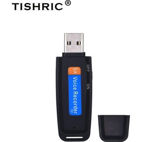 Tishric Hot Sale U-Disk Digital Audio Recorder TF Flash Card USB Voice Recorder Pen Mini Dictaphone Professional Up to 32GB