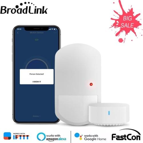 BroadLink PIR3-FC Smart Motion Sensor/S3 HUB, Smart Home Security System FastCon Wireless Connection Work With Alexa Google Home