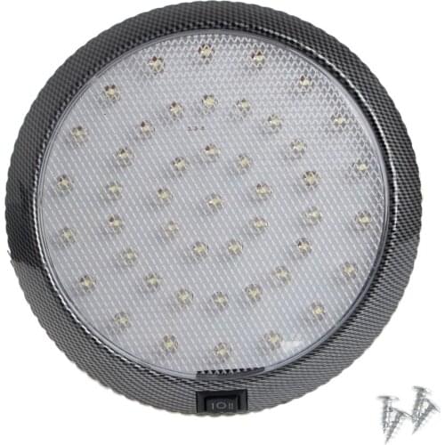 1Pc Car Vehicle 12V 46-LED Interior Indoor Roof Ceiling Dome Light White Lamp