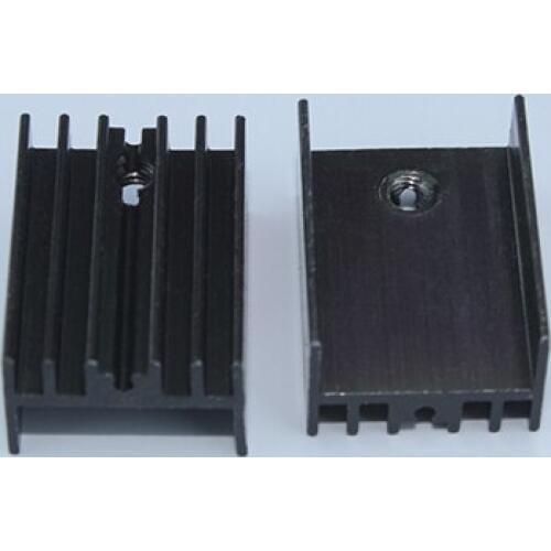 10pcs L7812 Heatsink three-terminal voltage regulator triode fin heat sink aluminum radiator 14.5mmx20.7mm x9.4mm