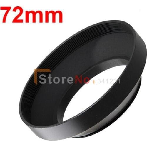 2pcs 72mm metal wide angle screw in mount lens hood for canon nikon sony 72mm Lens filter