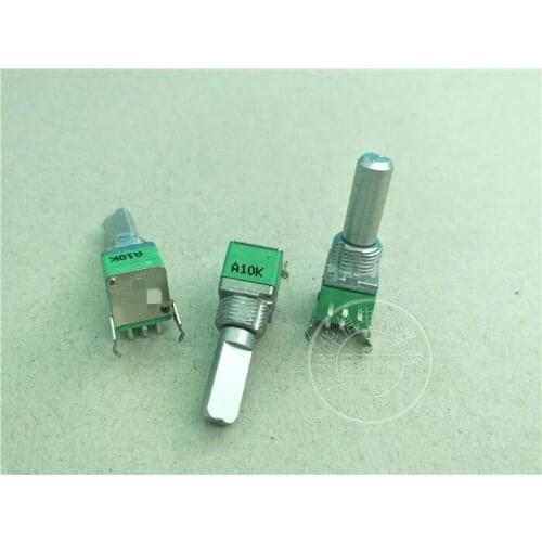 2pcs for ALPHA RK097G Horizontal Double Potentiometer A10K / Handle Length 20MMF