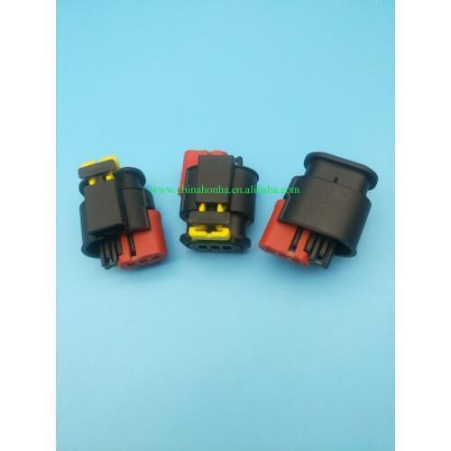 5pcs 3pin tyco auto wire harness Sealed Sensor connector plug 284425-1 Fuel Diesel Injector Ignition coil Connectors 284426-1