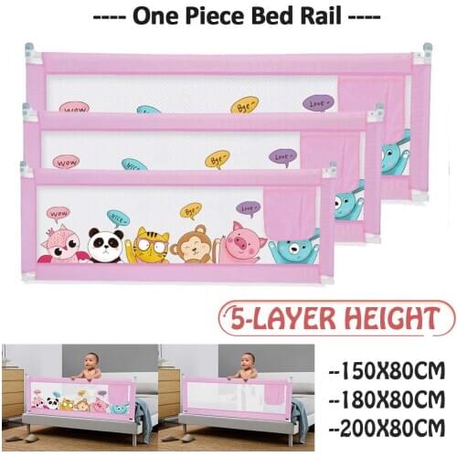 5 Layers of Adjustable Baby Game Fence Bed Baby Playpens Safety Rails Safety Gate Anti-fall and Anti-drop Save Space DIY Assembl