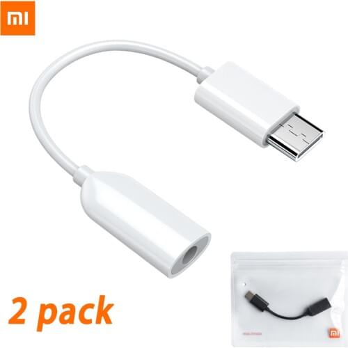 Original Xiaomi 3.5 Jack Audio Cable Usb C To 3.5mm Aux Adapter Mi 11 10t Pro 5g 10 9 SE 8 Black Shark 2 Mix 3 Type C Adaptor