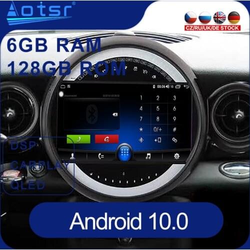 For MINI Cooper R56 R55 R57 Android Car Radio Multimedia Player GPS Navigation Headunit Auto Stereo Tape Recorder IPS Screen