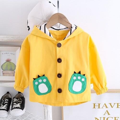 Children Spring Autumn Cotton Baby Boy Clothes cartoon disnosaur Hoodies jacket Infant Out Kid Fashion Toddler Casual Clothing