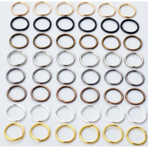 Lowest Price 200pcs 4/6/8/10mm Jewelry Making Findings Open Jump Rings & Split Rings DIY Handmade Jewelry Accessories Connector