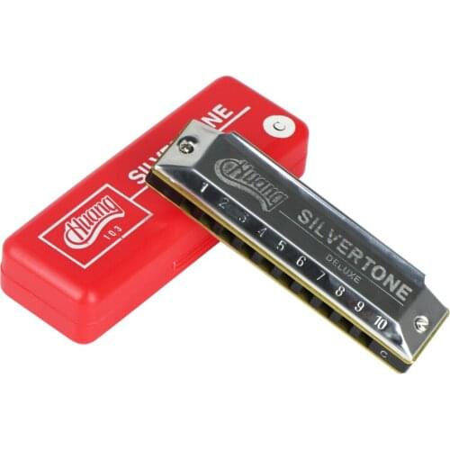 1PCS Huang 10 Holes Harmonica Diatonic Blues Harp Mouth Organ 20 Tone Key of A, B, C ,D,E,F,G, bA, bB ,bE ,C#(bD) ,F#(bG) Choose